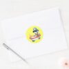 Donald_Duck___Boat_Baby_Classic_Round_Sticker_3 Donald Duck Boat Baby Classic Round Sticker
