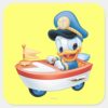 Donald_Duck___Boat_Baby_Square_Sticker_1 Donald Duck Boat Baby Square Sticker