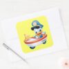Donald_Duck___Boat_Baby_Square_Sticker_3 Donald Duck Boat Baby Square Sticker