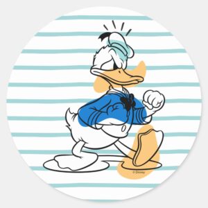 Donald Duck Hangry Hangry Classic Round Sticker