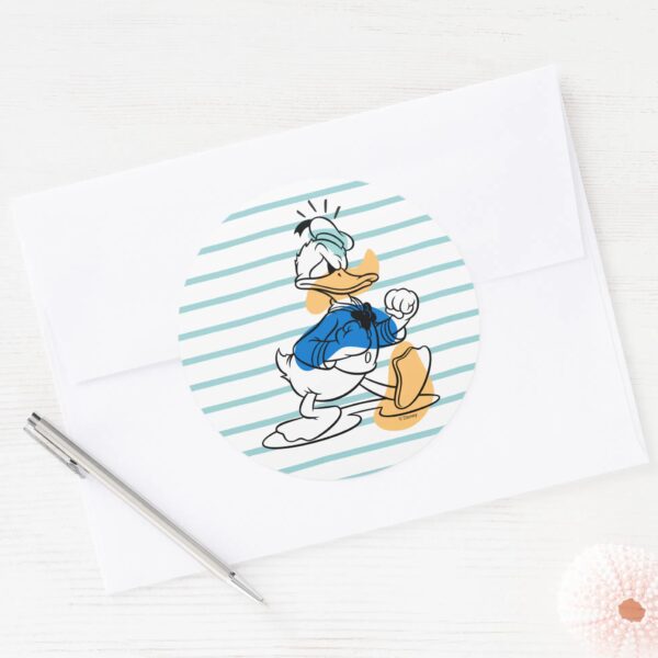 Donald Duck Hangry Hangry Classic Round Sticker