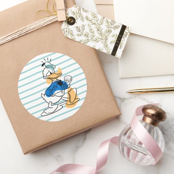 Donald Duck Hangry Hangry Classic Round Sticker