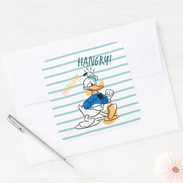 Donald_Duck___Hangry_Hangry_Square_Sticker_3 Donald Duck Hangry Hangry Square Sticker
