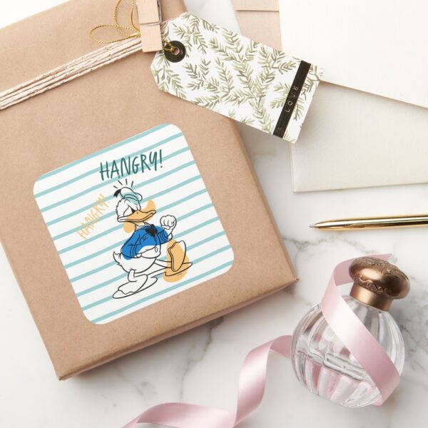 Donald_Duck___Hangry_Hangry_Square_Sticker_5 Donald Duck Hangry Hangry Square Sticker