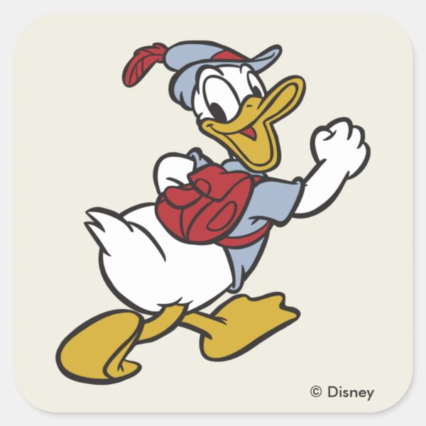 Donald_Duck___Outdoor_Donald_Square_Sticker_1 Donald Duck Outdoor Donald Square Sticker