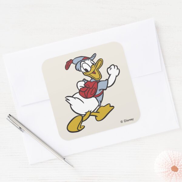 Donald_Duck___Outdoor_Donald_Square_Sticker_3 Donald Duck Outdoor Donald Square Sticker