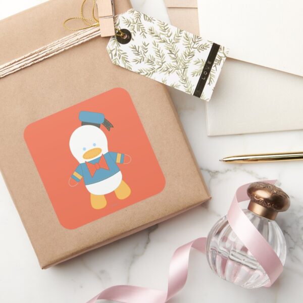 Donald_Duck___Pook-a-Looz_Square_Sticker_5 Donald Duck Pook A Looz Square Sticker