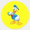 Donald_Duck___Posing_Classic_Round_Sticker_1 Donald Duck Posing Classic Round Sticker