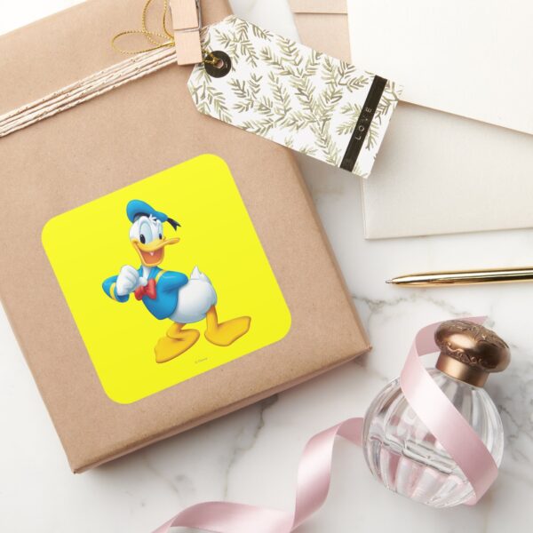 Donald_Duck___Posing_Square_Sticker_5 Donald Duck Posing Square Sticker