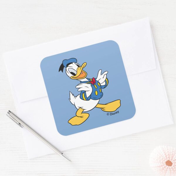 Donald_Duck___Proud_Pose_Square_Sticker_3 Donald Duck Proud Pose Square Sticker