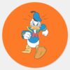 Donald_Duck___Running_Classic_Round_Sticker_1 Donald Duck Running Classic Round Sticker