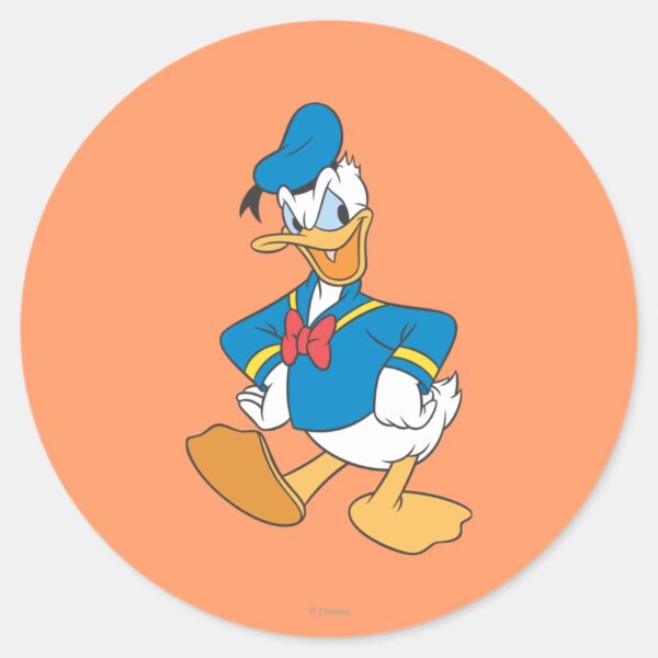 Donald_Duck___Talking_Pose_Classic_Round_Sticker_1 Donald Duck Talking Pose Classic Round Sticker