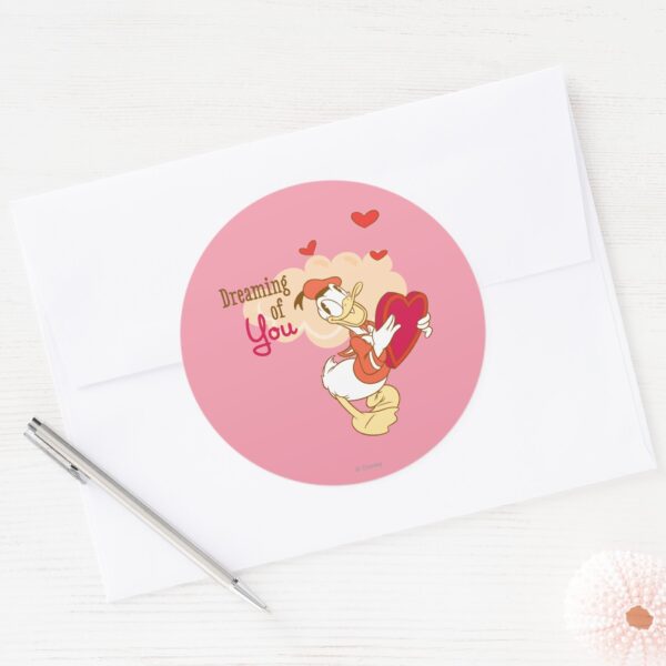 Doo Bee My Valentine Classic Round Sticker