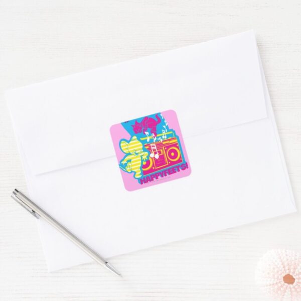 Dope_Beats_Happy_Feets_Square_Sticker_3 Dope Beats Happy Feets Square Sticker