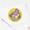Dopey 1 Classic Round Sticker