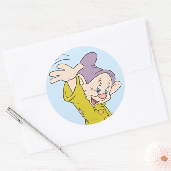 Dopey 4 Classic Round Sticker