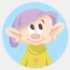 Dopey 5 Classic Round Sticker