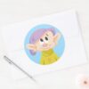 Dopey 5 Classic Round Sticker