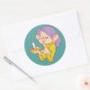 Dopey Holding A Candle Classic Round Sticker