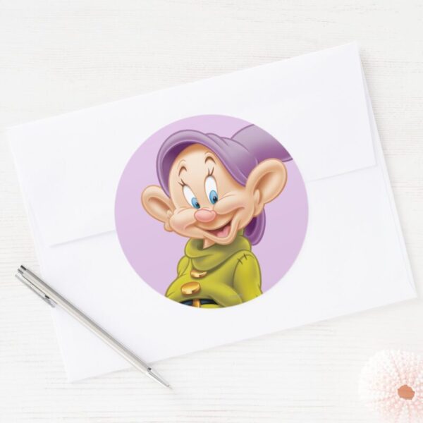 Dopey Standing Classic Round Sticker