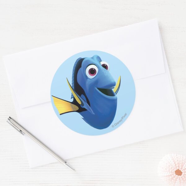 Dory_1_classic_round_sticker_3 Dory 1 Classic Round Sticker