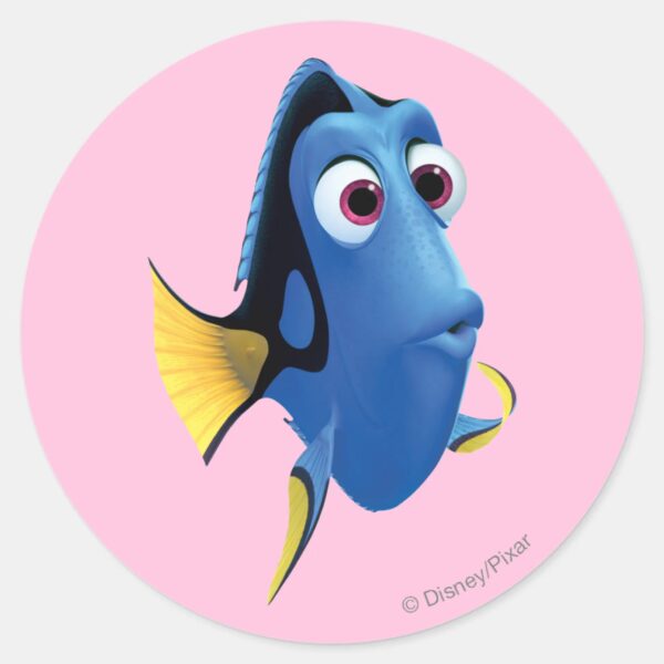 Dory_4_classic_round_sticker_1 Dory 4 Classic Round Sticker