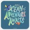 Dory_&_Nemo___An_Ocean_of_Adventure_Awaits_Square_Sticker_1 Dory Nemo An Ocean Of Adventure Awaits Square Sticker