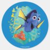 Dory_&_Nemo___Swim_With_Friends_Classic_Round_Sticker_1 Dory Nemo Swim With Friends Classic Round Sticker