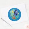 Dory_&_Nemo___Swim_With_Friends_Classic_Round_Sticker_3 Dory Nemo Swim With Friends Classic Round Sticker
