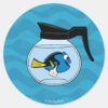 Dory___A_Fish_Out_of_Water_Classic_Round_Sticker_1 Dory A Fish Out Of Water Classic Round Sticker