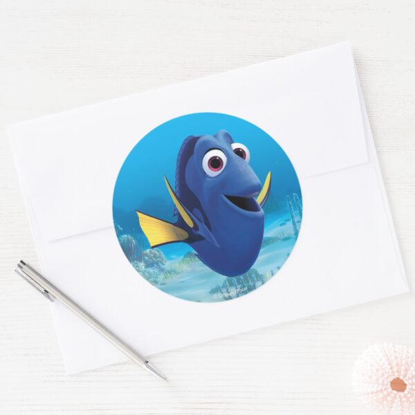 Dory___Finding_Dory_Classic_Round_Sticker_3 Dory Finding Dory Classic Round Sticker