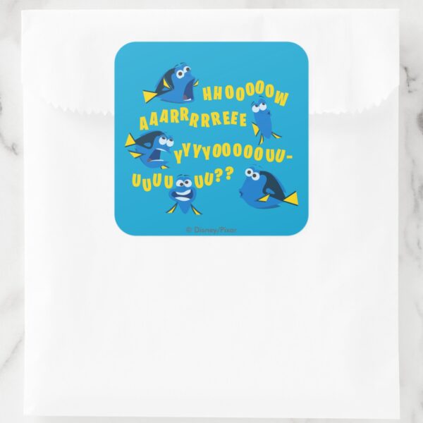 Dory___How_Are_You__Square_Sticker_4 Dory How Are You Square Sticker