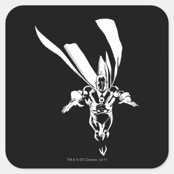 Dr._Fate_Flying_Outline_Square_Sticker_1 Dr. Fate Flying Outline Square Sticker