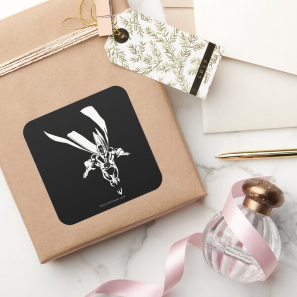 Dr._Fate_Flying_Outline_Square_Sticker_5 Dr. Fate Flying Outline Square Sticker