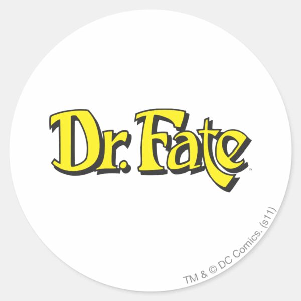 Dr._Fate_Logo_Classic_Round_Sticker_1 Dr. Fate Logo Classic Round Sticker
