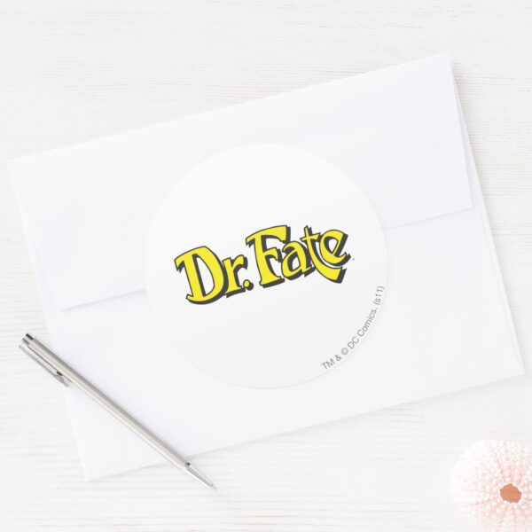 Dr._Fate_Logo_Classic_Round_Sticker_3 Dr. Fate Logo Classic Round Sticker