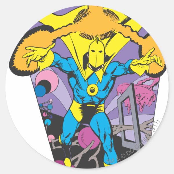 Dr. Fate Manipulates Magic Classic Round Sticker