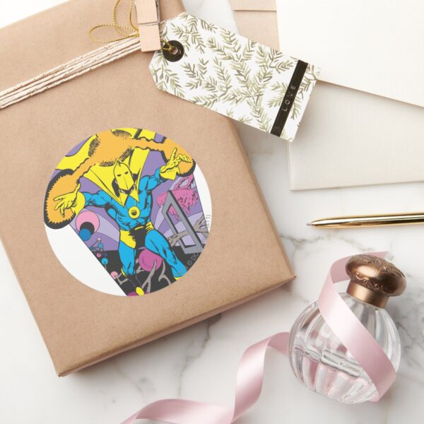 Dr. Fate Manipulates Magic Classic Round Sticker