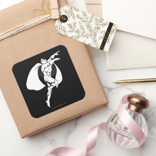 Dr._Fate_Soaring_Outline_Square_Sticker_5 Dr. Fate Soaring Outline Square Sticker