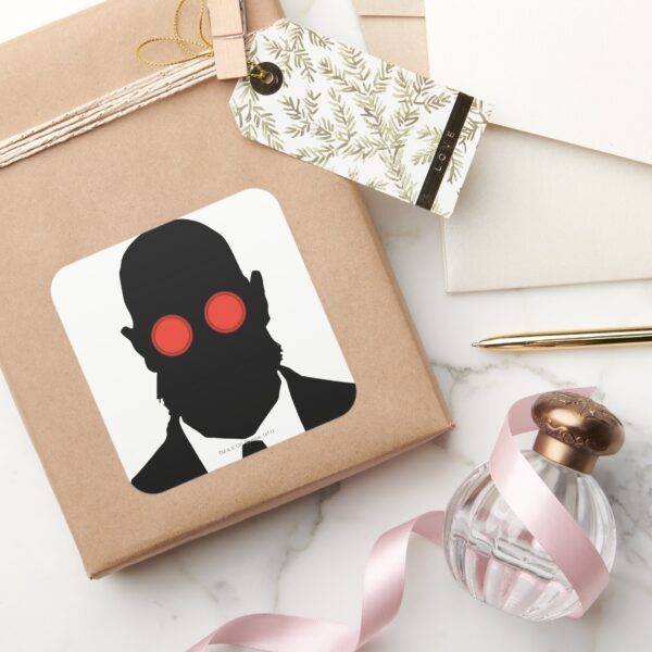 Dr._Hugo_Strange_Silo_Square_Sticker_5 Dr. Hugo Strange Silo Square Sticker