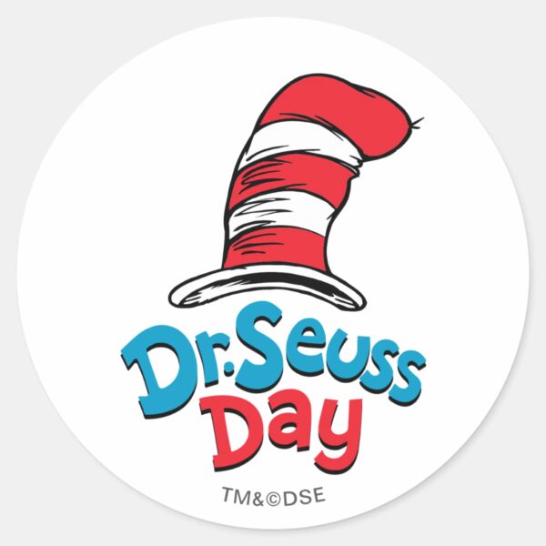 Dr._Seuss_Day_Classic_Round_Sticker_1 Dr. Seuss Day Classic Round Sticker