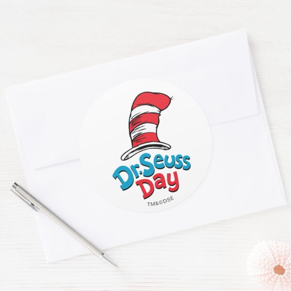 Dr._Seuss_Day_Classic_Round_Sticker_3 Dr. Seuss Day Classic Round Sticker