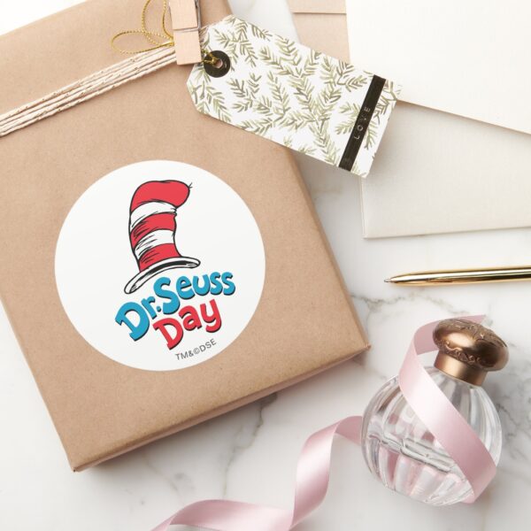 Dr._Seuss_Day_Classic_Round_Sticker_5 Dr. Seuss Day Classic Round Sticker