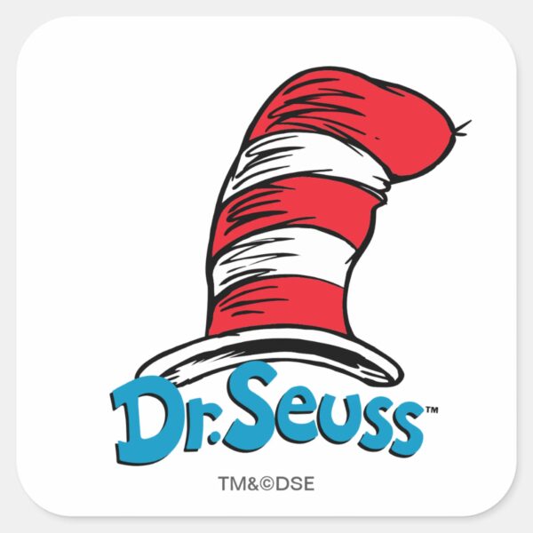 Dr._Seuss_Hat_Logo_Square_Sticker_1 Dr. Seuss Hat Logo Square Sticker