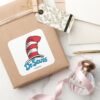 Dr._Seuss_Hat_Logo_Square_Sticker_5 Dr. Seuss Hat Logo Square Sticker
