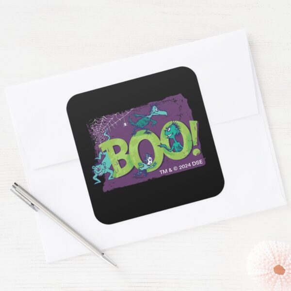 Dr._Seuss___BOO!_Halloween_Graphic_Square_Sticker_3 Dr. Seuss BOO Halloween Graphic Square Sticker