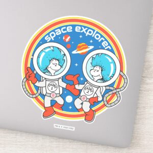 Dr. Seuss Cadet One Cadet Two Space Explorer Sticker