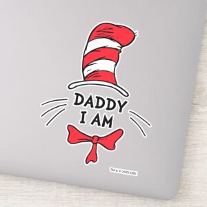 Dr. Seuss Cat In The Hat Daddy I Am Sticker