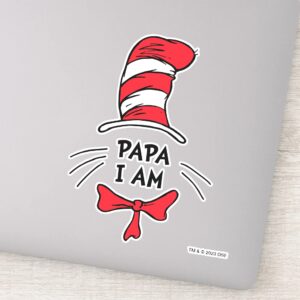 Dr. Seuss Cat In The Hat Papa I Am Sticker
