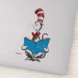 Dr. Seuss Cat In The Hat Reading Sticker